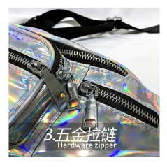 Gdeal Shiny Waist Bag Tide Chain Shoulder Messenger Bag Simple Fashion Laser Wild Chest Bag (RYL-227)