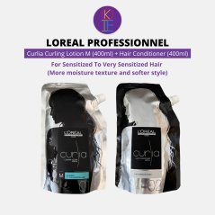 Loreal Curlia Curling Perm Lotion (400ml) + Hair Conditioner (400ml)