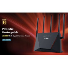 دي لينك راوتر واي فاي 6 شبكي AX3000 جيجابت (DIR-X3000Z)