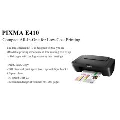[Ix] Canon Pixma E410 Ink Efficient All-In-One Printer