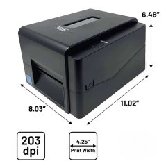 TSC TE 244 Desktop Label Barcode Printer (Black)