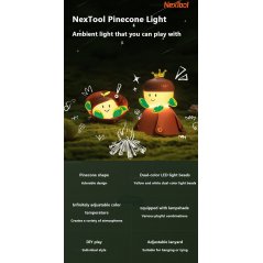 NexTool Acorn Light Mini Lantern 1800K-5000K Variable Colour NE20252NexTool Acorn Light Mini Lantern 1800K-5000K Variable Colour NE20252
