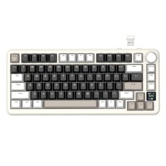 اتاك شارك لوحة مفاتيح العاب لاسلكية X85 Pro (ابيض كريمي)