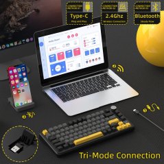 Attack Shark X85 Pro Wireless Gaming Keyboard (Star Black)