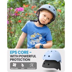 Outdoor Master Oryx Skateboard Helmet Kids/Junior Light Blue C-1050824