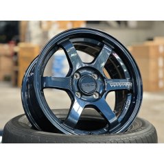New 15X7 ET35 AOW 11 Flow Formed TE37 Rim (4 Wheel) Gloss Blue 4X100