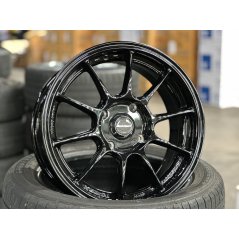 New 15X7 ET35 AOW Flow Formed TC105X Rim (4 Wheel) Gloss Black 4X114.3