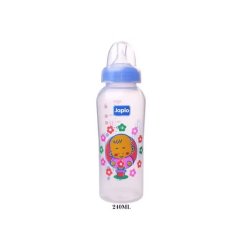 Japlo Round Feeding Bottle Silicone Teat Blue without Handel 240ml