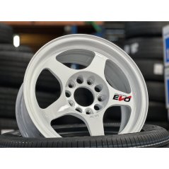 New 15X7 ET35 AOW Flow Formed Evo Rim (4 Wheel) Gloss White 5X114.3