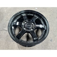New 15X7 ET35 AOW Flow Formed TE37 Rim (4 Wheel) Gloss Black 4X114.3