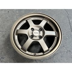 New 15X7 ET35 AOW Flow Formed TE37 Rim (4 Wheel) Matt Bronze 4X100 WE