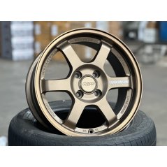 New 15X7 ET35 AOW Flow Formed TE37 Rim (4 Wheel) Matt Bronze 4X100 WE
