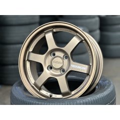 New 15X6.5 ET38 AOW Flow Formed TE37 Rim (4 Wheel) Matt Bronze 4X100