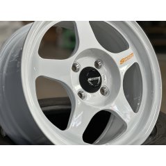 New 15X7 ET41 AOW Flow Formed Spoon Rim (4 Wheel) Gloss White 4X100