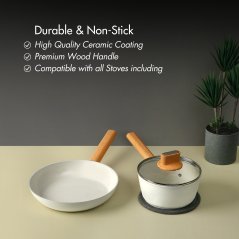Fukuro Shiro Ceramic Non-Stick Fry Pan - 26cm