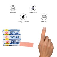Topplast Antiseptic Plaster for Small Cuts & Wounds 20's