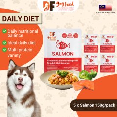 DF Dog Food Daily Diet- Salmon (5 x 150g)