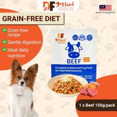 DF Dog Food Grain-Free Diet - Beef (1 x 150g)