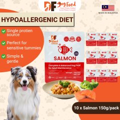 DF Dog Food Hypoallergenic Diet - Salmon (10 x 150g)