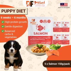 DF Dog Food Puppy Diet - Salmon (5 x 150g)