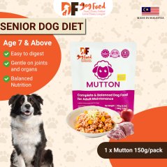 DF Dog Food Senior Diet - Mutton (1 x 150g)