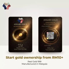 Ansari Micro Gold Bar - 0.01g (10mg)