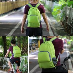 Hometech2u LIGHTWEIGHT PORTABLE BACKPACK FOLDABLE DURABLE TRAVEL HIKING BACKPACK DAYPACK FOR WOMEN/MEN(GREEN) LOAD 20L (GREEN)