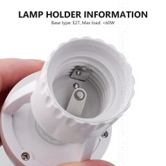 Hometech2u Smart LED Lamp Bulb Holder With Infrared PIR Motion Sensor