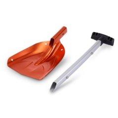 Hometech2u LS - 504 OUTDOOR FOLDABLE SNOW SHOVEL ALUMINUM HANDLE TOOL (ORANGE)