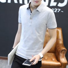 Hometech2u Men's Japanese style lapel short-sleeved Polo shirt