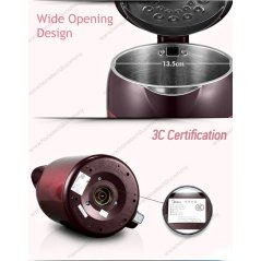 Hometech2u MIDEA JUG KETTLE ANTI SCALD PROTECTION ELEGANT SERIES 1.7L (ELEGANT MAROON)
