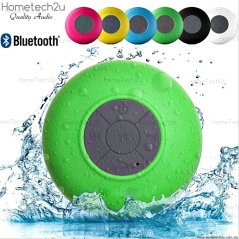 Hometech2u Portable Shower Waterproof Wireless Bluetooth Mini Speaker Receive Call & Music Suction Phone Mic In bath, eRomman Marketplace