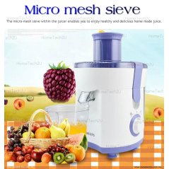 Hometech2u Philips Juicer (350W) with 2 speed options - 2 Years Warranty