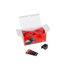 Ipohonline Stebel Trombe TM80/2 RED 12V Twin Horn & Relay - Italy