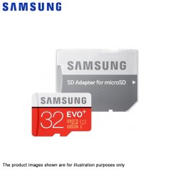 Ipohonline Samsung EVO Plus 32GB Class 10 Micro SDHC UHS-I Card 80MB/s R 20MB/s W Card MB-MC32DA/APC with SD Adapter, eRomman Marketplace