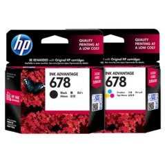 Original HP Cartridge 678 Black CZ107AA + 678 Tri-Colour CZ108AA Set (Black), eRomman Marketplace