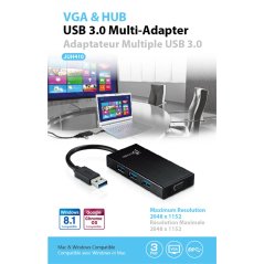 Ipohonline J5CREATE USB 3.0 VGA & 3-Port HUB (JUH410), eRomman Marketplace