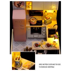 Gdeal Hand-Assembled DIY Toy Small Furniture Cute Room ( 2 Colors)