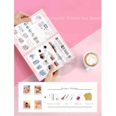 Gdeal Hand-Assembled DIY Toy Small Furniture Cute Room ( 2 Colors)