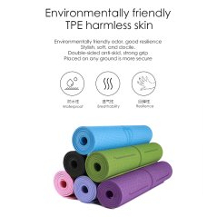 حصيرة يوجا وللياقة البدنية صديقة للبيئة مضادة للانزلاق