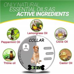 Gdeal Adjustable Waterproof Anti Flea Neck Ring Dog Collar