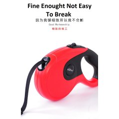 Gdeal 5M Hyena Belt Scalable Pet Leash Extending Leads (Red - White)