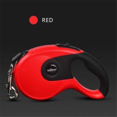 Gdeal 5M Hyena Belt Scalable Pet Leash Extending Leads (Red - White)