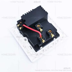 مقبس حائط عالمي مع مفتاح وبمنفذين يو اس بي