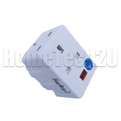 محول طاقة من 3 منافذ بإضاءة LED