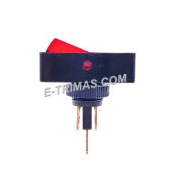 E-trimas Rocker Switch With LED 3 Pin On Off