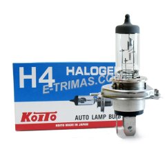 E-trimas ORIGINAL Koito-0456 H4 P43T 60/55W Halogen Head Light Bulb Toyota 12V