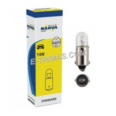E-trimas 17131 Narva T4W BA9s Instrument Panel Licence Plate Globes (2PCS)