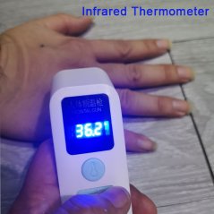 Ipohonline No Contact Digital Infrared Thermometer Fever Temperature Gun - Frontal Gun - 1 Second Reading New Tech