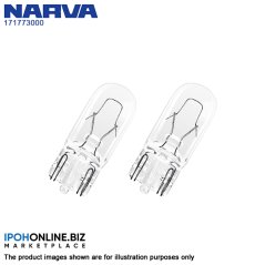 Ipohonline 2 pcs NARVA W5W 12V 5W W2.1x9.5d 171773000 Light Bulb - Car & Motocycle